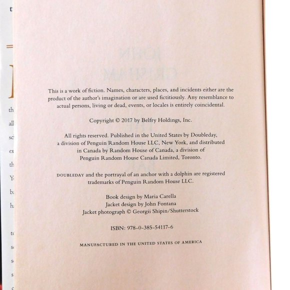 The Rooster Bar by John Grisham 2017 Hardcover Jacket Legal Thriller - Picture 5 of 6